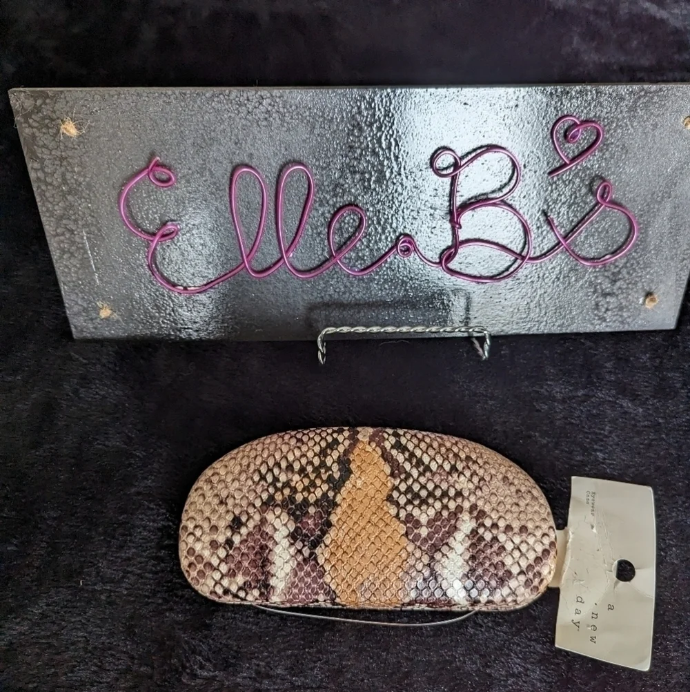 NWT A New Day Snakeskin Glasses Case